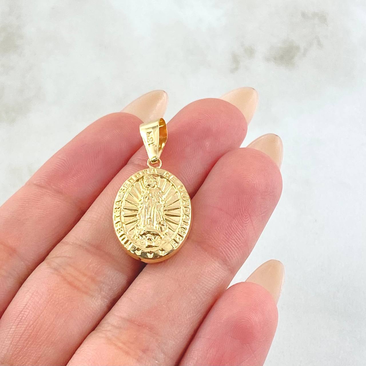 Dije Virgen Guadalupe 1.55gr / 1 1/4 in / Oro Amarillo 18K ©