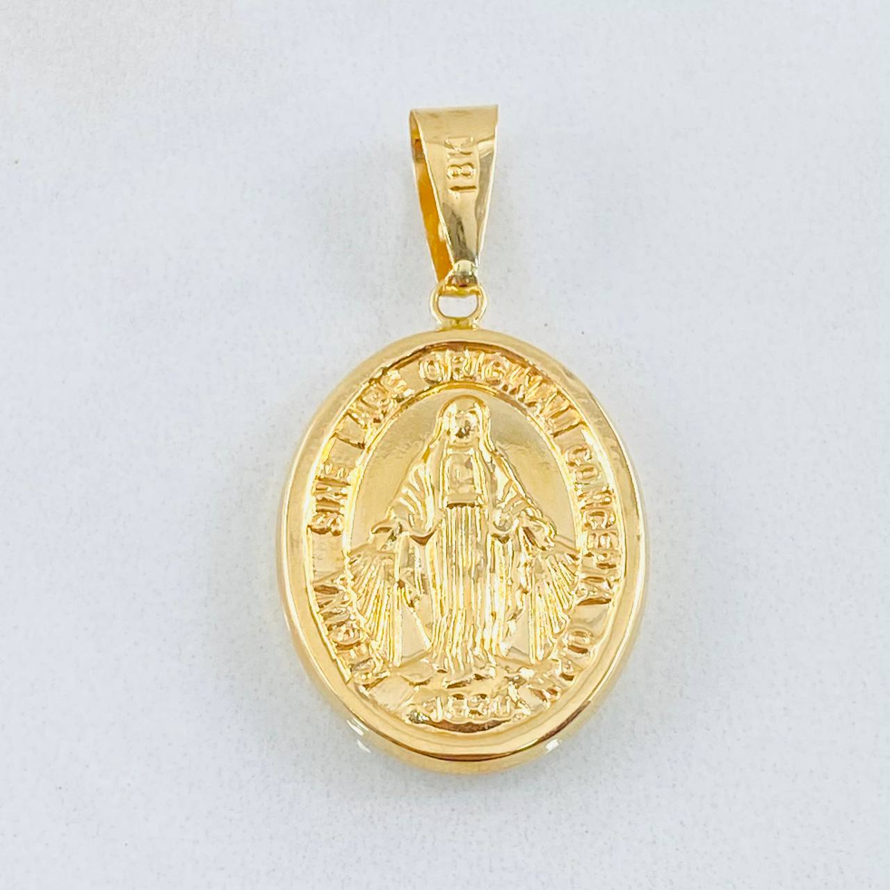 Dije Virgen Milagrosa 2.15gr / 1 1/2 in / Oro Amarillo 18K
