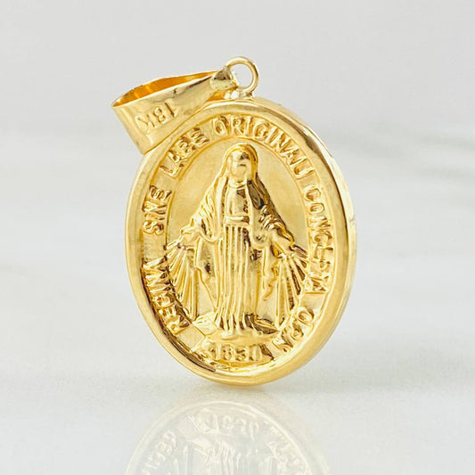 Dije Virgen Milagrosa 2.2gr / 1 1/4 in / Oro Amarillo 18K ©