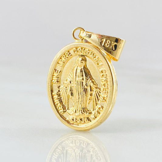 Dije Virgen Milagrosa 1.55gr / 1 1/4 in / Oro Amarillo 18K ©