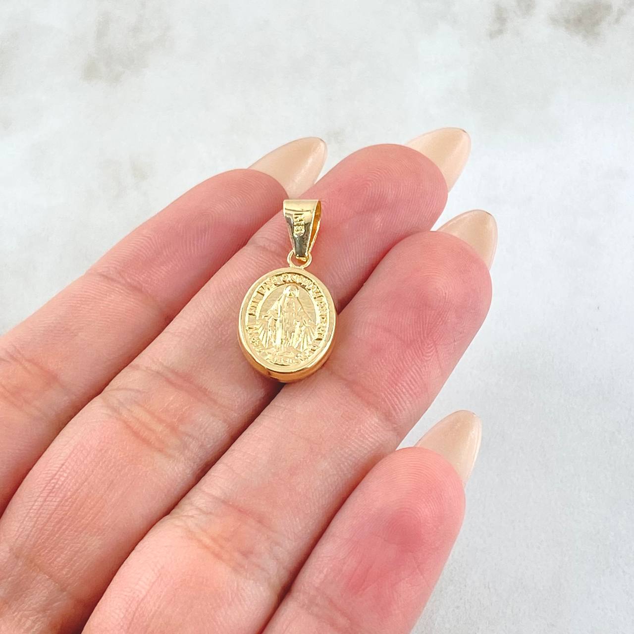 Dije Virgen Milagrosa 1gr / 1 in / Oro Amarillo 18K ©