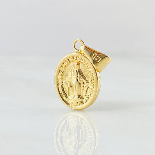 Dije Virgen Milagrosa 0.95gr / 1 in / Oro Amarillo 18K ©