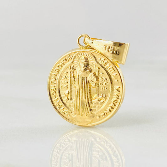 Dije San Benito 1.25gr / 1 in / Oro Amarillo 18K ©