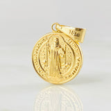 Dije San Benito 1.25gr / 1 in / Oro Amarillo 18K ©