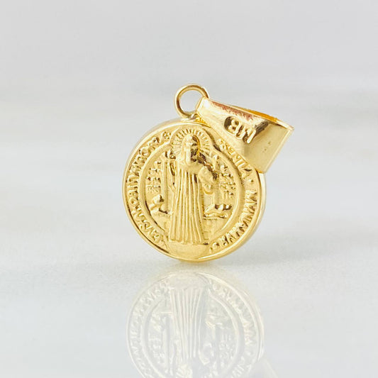 Dije San Benito 1gr / 1 in / Oro Amarillo 18K ©