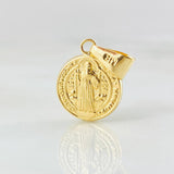 Dije San Benito 1gr / 1 in / Oro Amarillo 18K ©
