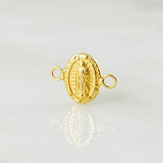Herraje Virgen Guadalupe Ovalo 0.25gr / 1/2 in / Oro Amarillo 18K ©