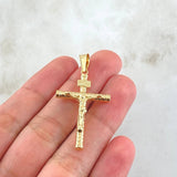 Dije Crúz Cristo 1.8gr / 4.2cm / Oro 18K