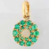 Dije Aro Tupido Esmeraldas 45pts 1.45gr / 3/4 in / Oro Amarillo 18K ©