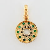 Dije Aro Tupido Esmeraldas 45pts 1.45gr / 3/4 in / Oro Amarillo 18K ©