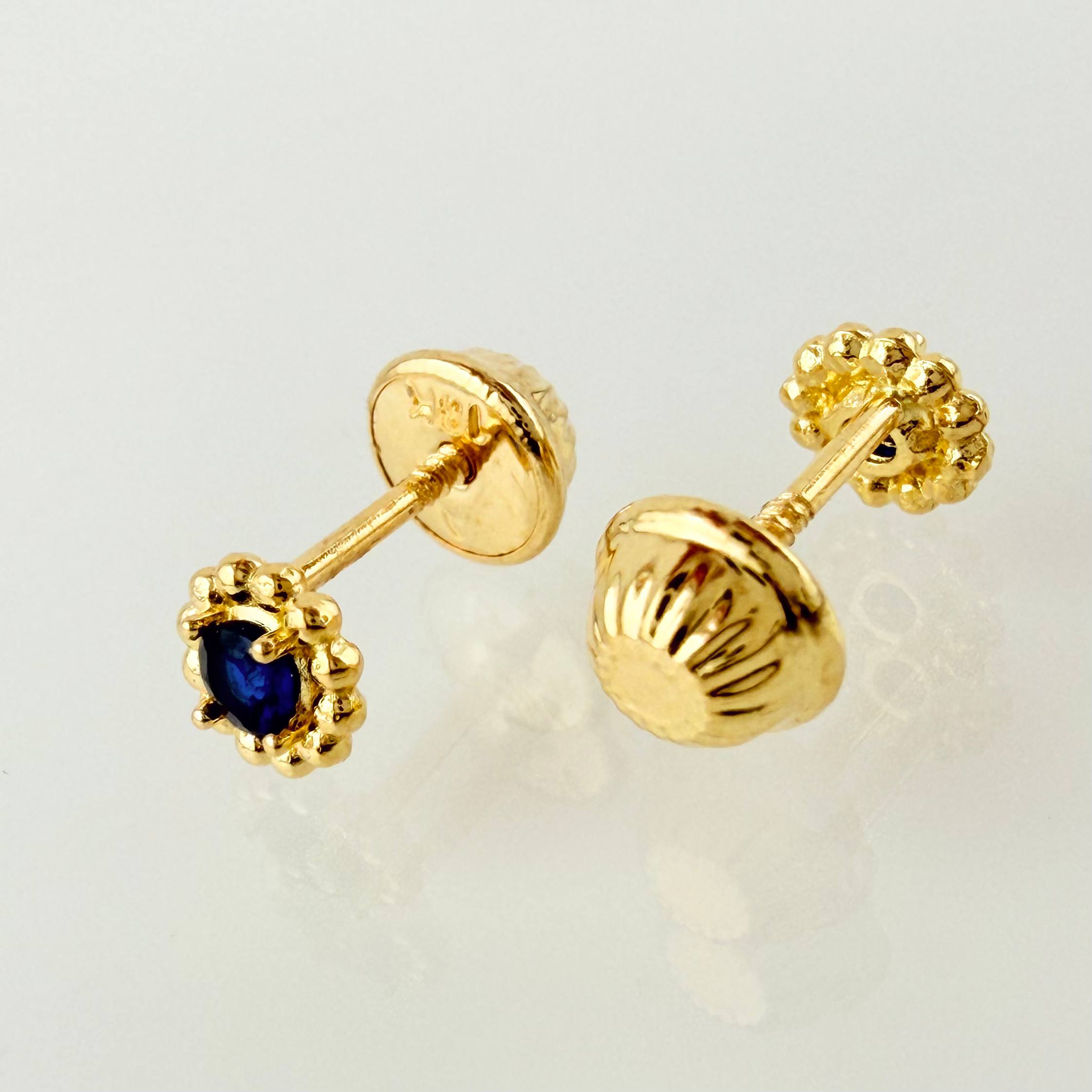 Topos Flor 0.75gr / 5mm Oro Amarillo 18K