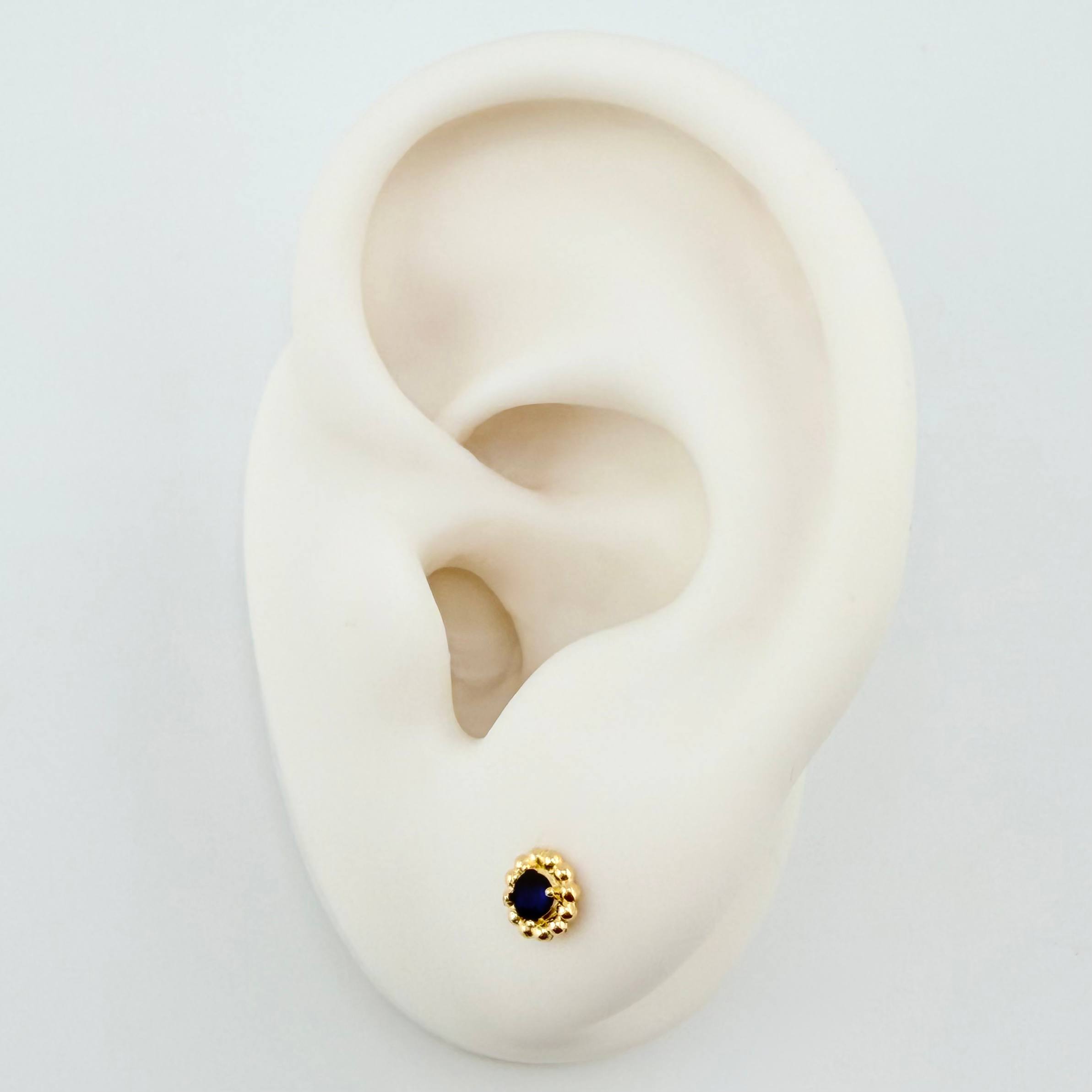 Topos Flor 0.75gr / 5mm Oro Amarillo 18K