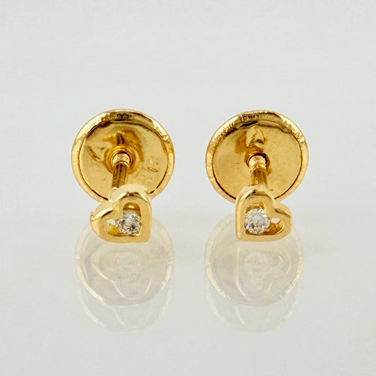 Topos Corazon Silueta 0.5gr / 3mm Oro Amarillo 18K