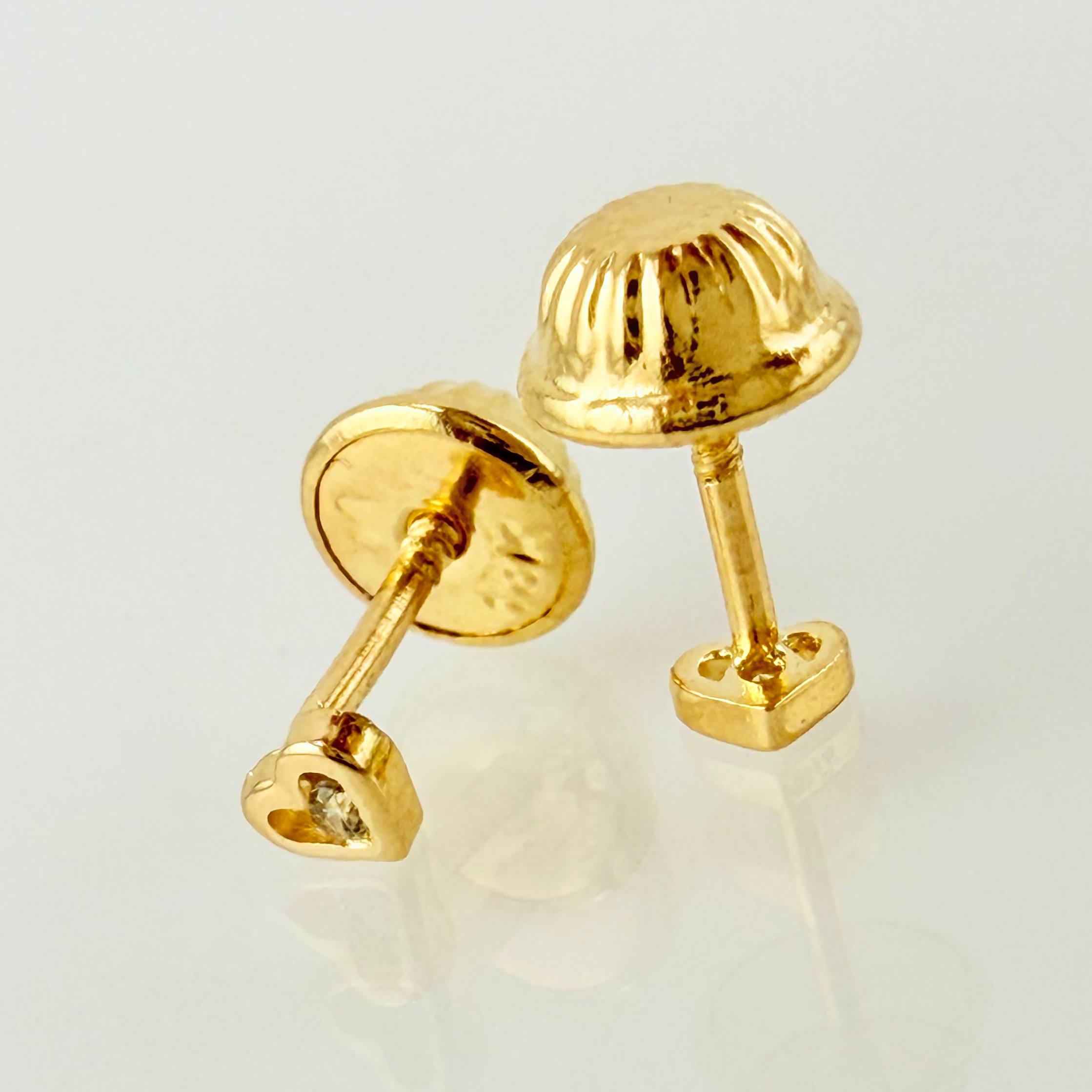 Topos Corazon Silueta 0.5gr / 3mm Oro Amarillo 18K