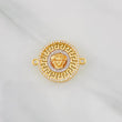 Herraje Medusa Tribal 3.55g / 3/4 in Dos Oros Amarillo Blanco 18K