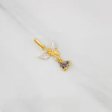Pendant Saint Michael the Archangel 1g / 3/4 in Tri-Color Gold 18K