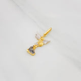 Dije San Miguel Arcangel 1.7g / 3/4 in Tres Oros 18K