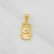 Dije Rostro de Cristo 3.55g / 1 1/4 in Dos Oros Amarillo Blanco 18K