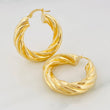 Candongas Mati 7.6g / 1 1/4 in Oro Amarillo 18K