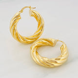 Candongas Mati 7.6g / 1 1/4 in Oro Amarillo 18K