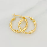 Candongas Deis 1.2g / 1/2 in Oro Amarillo 18K