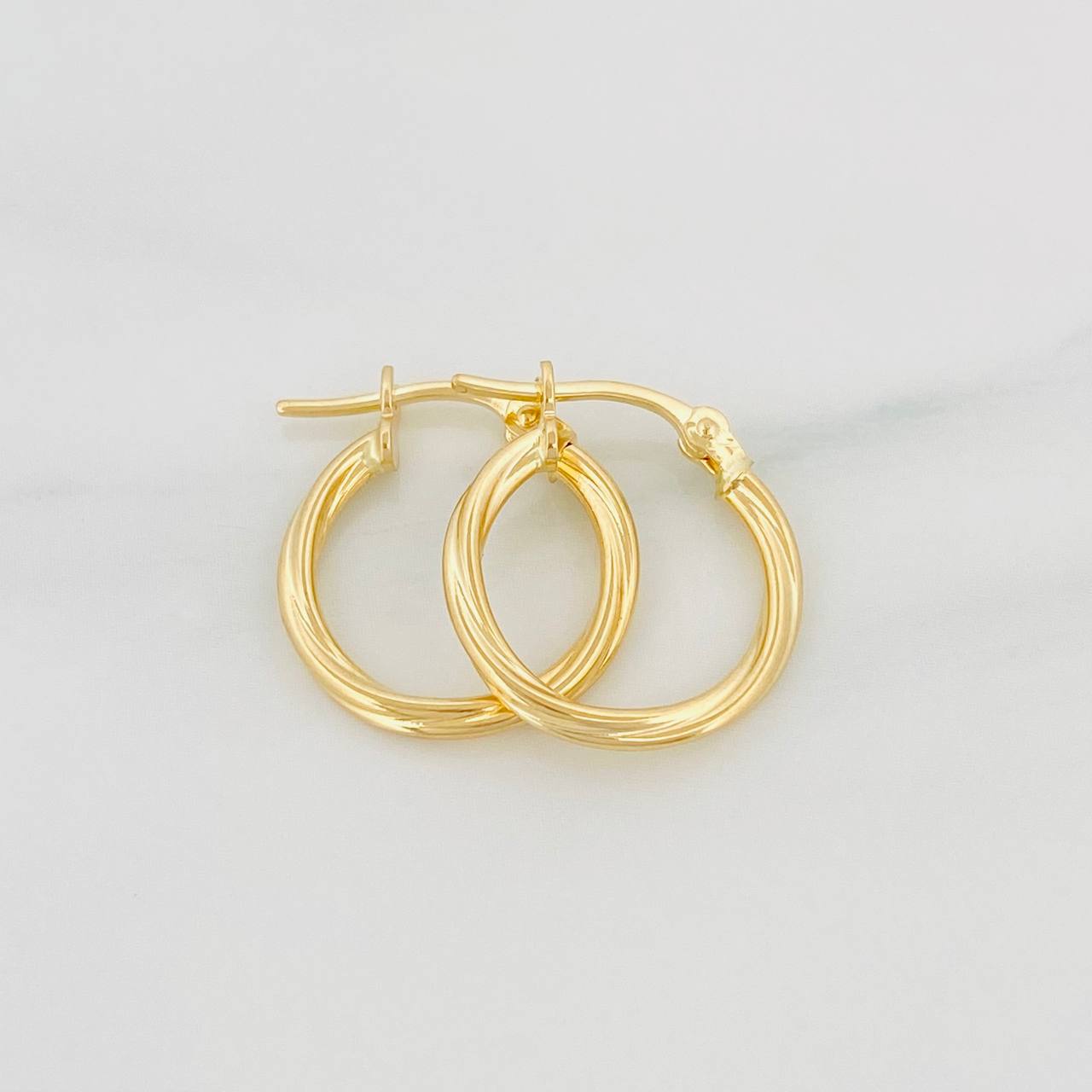 Candongas Mary 1.15g / 3/4 in Oro Amarillo 18K