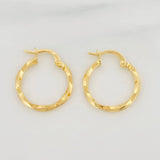Candongas Eve 1.15g / 3/4 in Oro Amarillo 18K