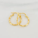 Candongas Eve 1.15g / 3/4 in Oro Amarillo 18K