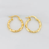 Candongas Majo 1.2g / 3/4 in Oro Amarillo 18K