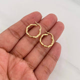 Candongas Majo 1.2g / 3/4 in Oro Amarillo 18K