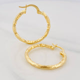 Hoop Earrings Majo 1.65g / 3/4 in Yellow Gold 18K