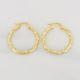 Hoop Earrings Majo 1.65g / 3/4 in Yellow Gold 18K