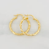 Hoop Earrings Majo 1.65g / 3/4 in Yellow Gold 18K