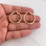 Hoop Earrings Majo 1.65g / 3/4 in Yellow Gold 18K