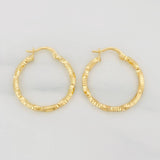 Hoop Earrings Majo 1.6g / 3/4 in Yellow Gold 18K