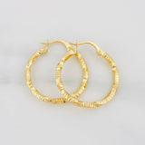 Hoop Earrings Majo 1.6g / 3/4 in Yellow Gold 18K