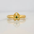 Bordered Flower Ring 1g / T7 1/4 Yellow Gold 18K
