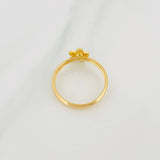 Anillo Flor Tupida 1.15g / T7 3/4 Oro Amarillo 18K