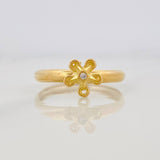 Flower Ring 1g / T7 1/4 Yellow Gold 18K