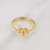 Flower Ring 1g / T7 1/4 Yellow Gold 18K