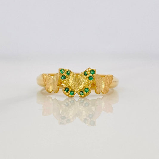 Butterflies Ring 1.2g / T5 3/4 Yellow Gold 18K