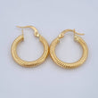 Zion Hoop Earrings 2.4gr / 0.8in / 18K Gold