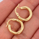 Hoop Earrings Lizy 1.3gr / 1/2 in / 18K Gold