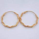 Hoop Earrings Hoop 1.25gr / 0.8in / 18K Gold