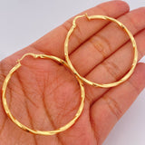 Kris Hoop Earrings 3.7gr / 2in / 18K Gold