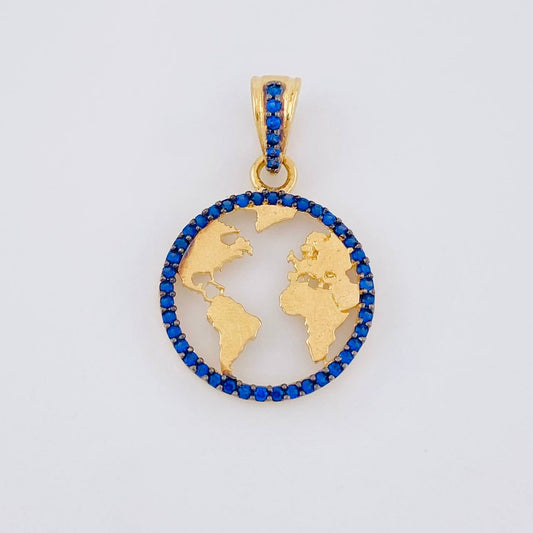 Dije Silueta Tierra 1.95g / 1 in Oro Amarillo 18K