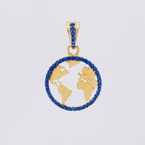 Dije Silueta Tierra 1.95g / 1 in Oro Amarillo 18K