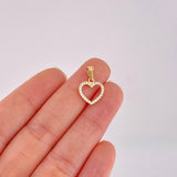 Dije Silueta Corazón Tupido 0.9g / 3/4 in Oro Amarillo 18K