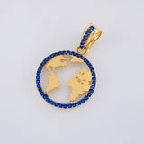 Dije Silueta Tierra 1.95g / 1 in Oro Amarillo 18K