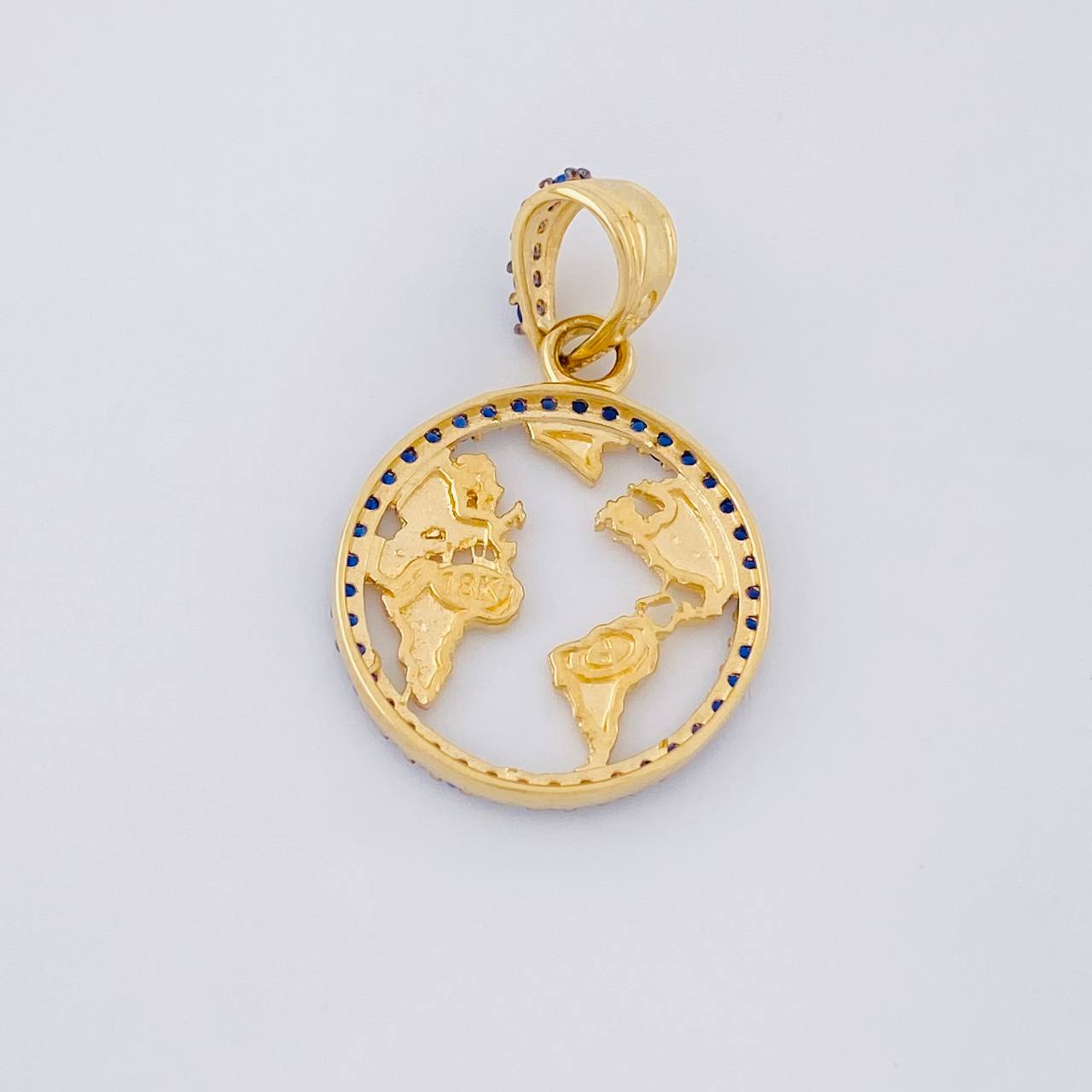 Dije Silueta Tierra 1.95g / 1 in Oro Amarillo 18K